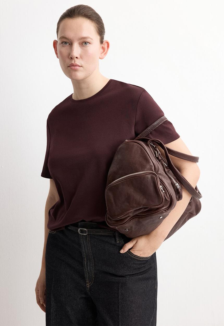 MANGO - Plus t-shirt riti  -  dark red