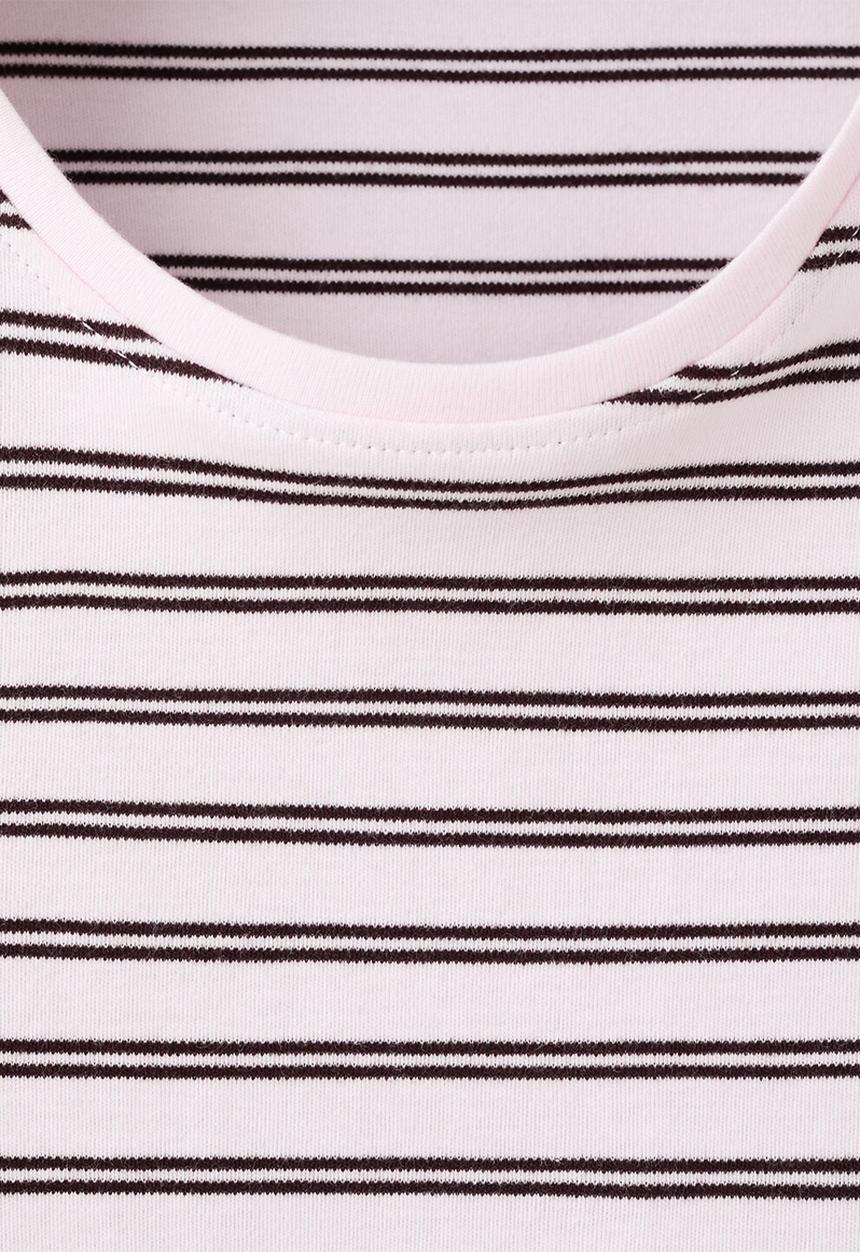 MANGO - T-shirt riti - light pastel pink