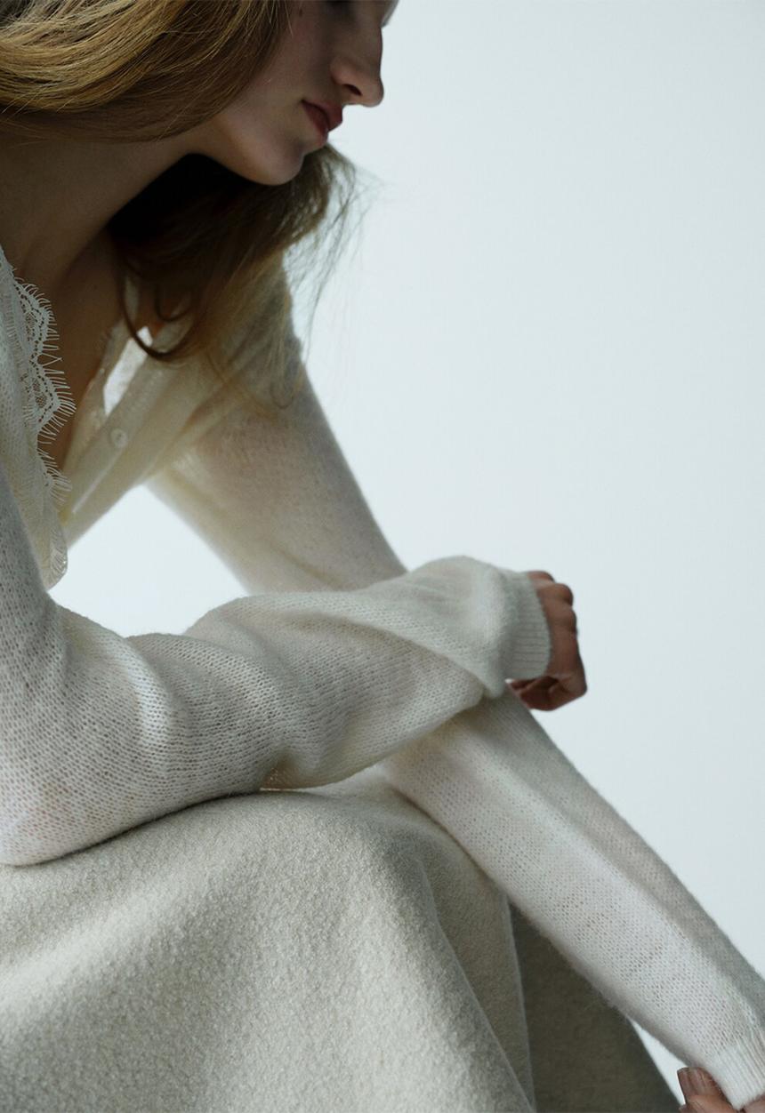 MANGO - Cardigan encarna- light beige