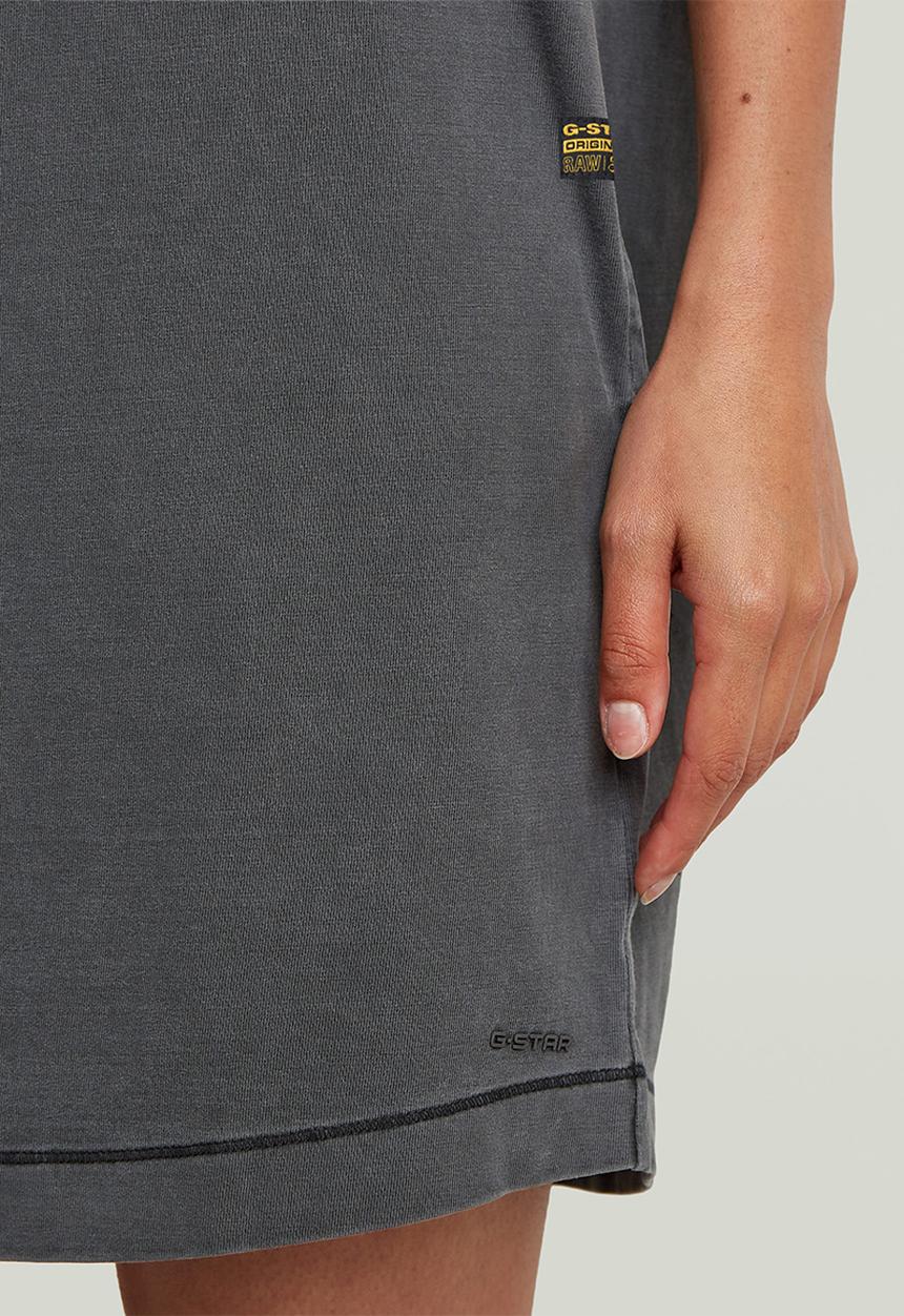 G-STAR - Washed s\l t dress wmn - Dk black gd