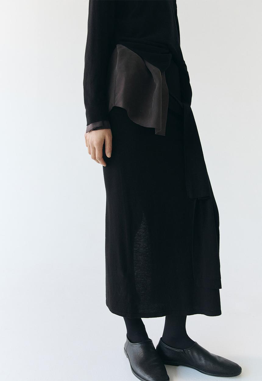 MANGO - Skirt sza - black