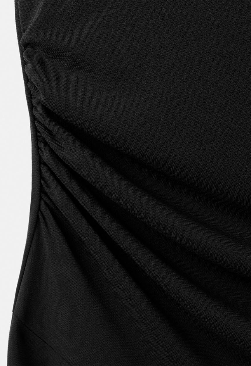 MANGO - Dress sandy - black