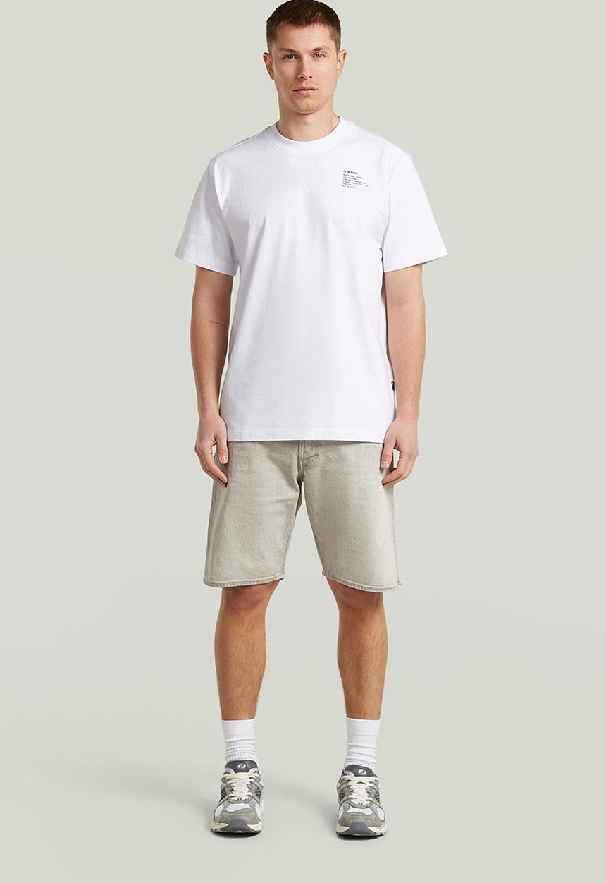 G-STAR - Regular Tee GR 008 Short sleeve - White 
