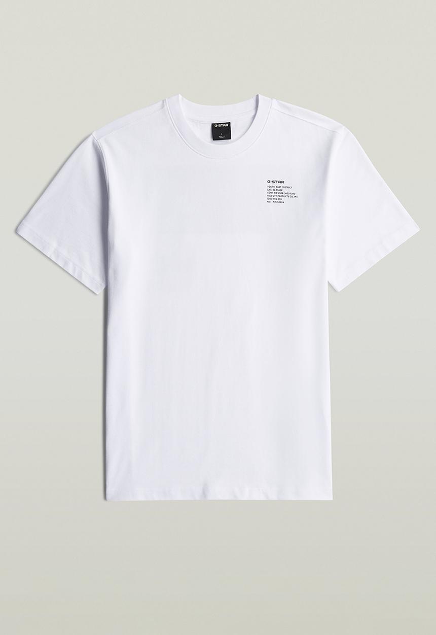 G-STAR - Regular Tee GR 008 Short sleeve - White 