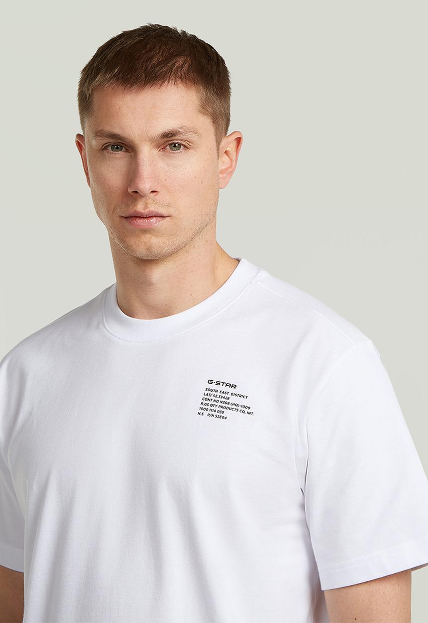 G-STAR - Regular Tee GR 008 Short sleeve - White 