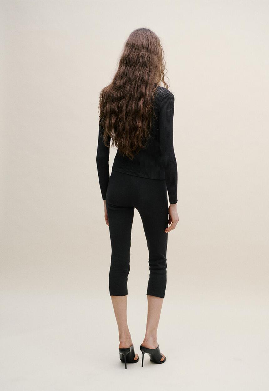 MANGO - Trousers reliquia- black