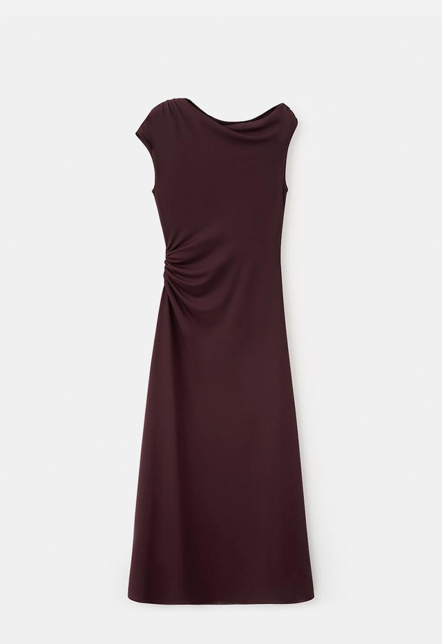 MANGO - Dress arlet- dark red