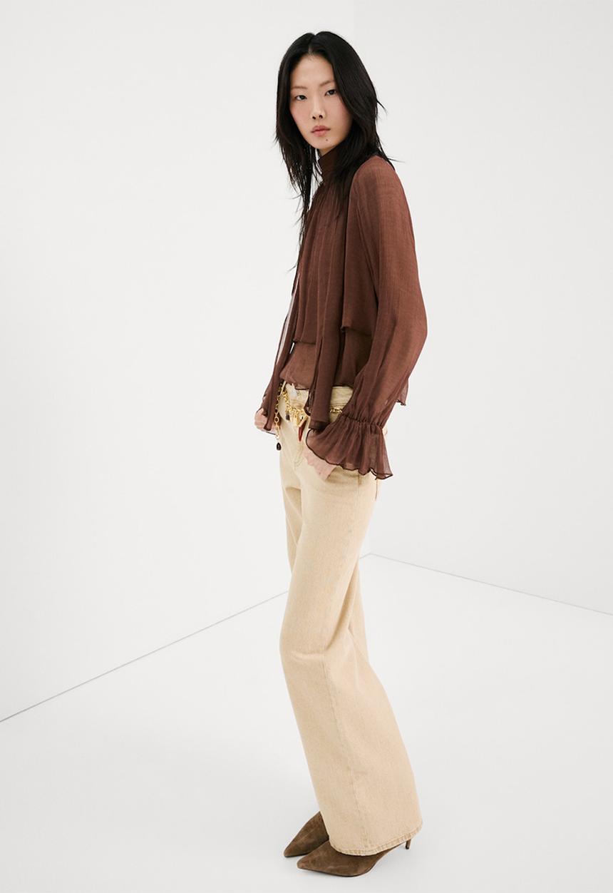 MANGO - Blouse choco - brown