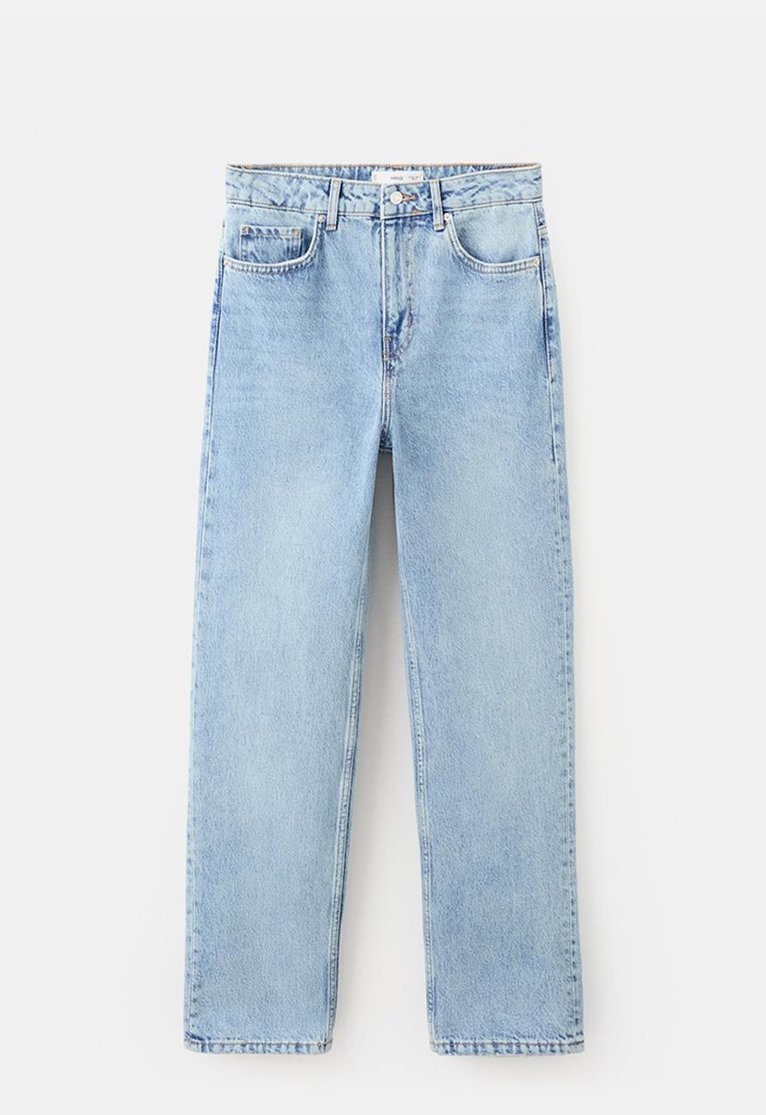 MANGO - Jeans blanca - open blue