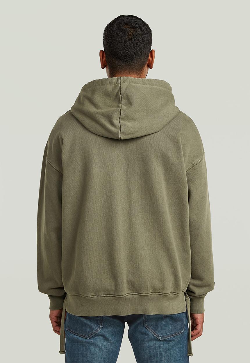 G-STAR - Woven Mix Loose Hooded Sw Overshirt - Shadow Olive Gd