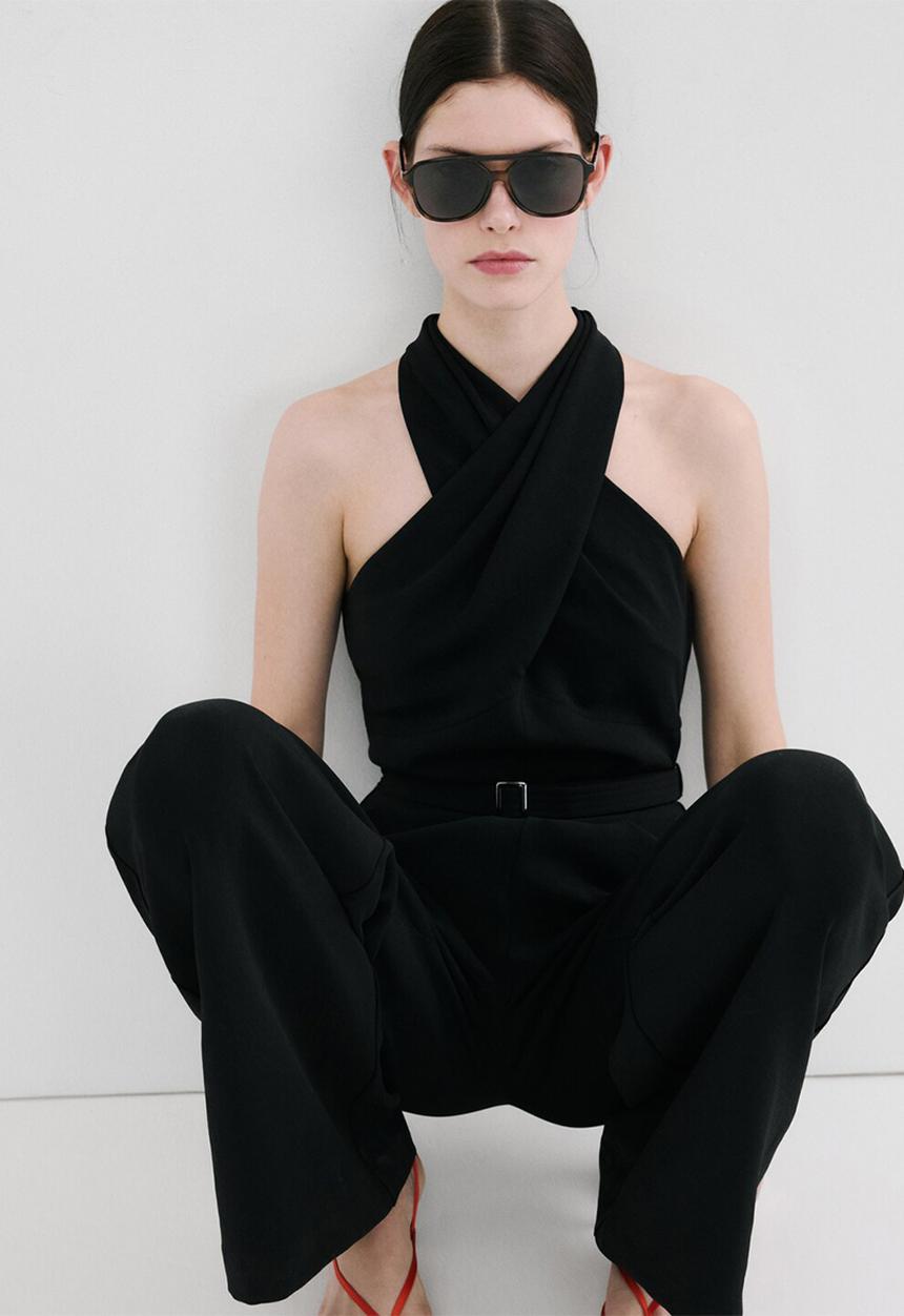 MANGO - Jumpsuit jane- black