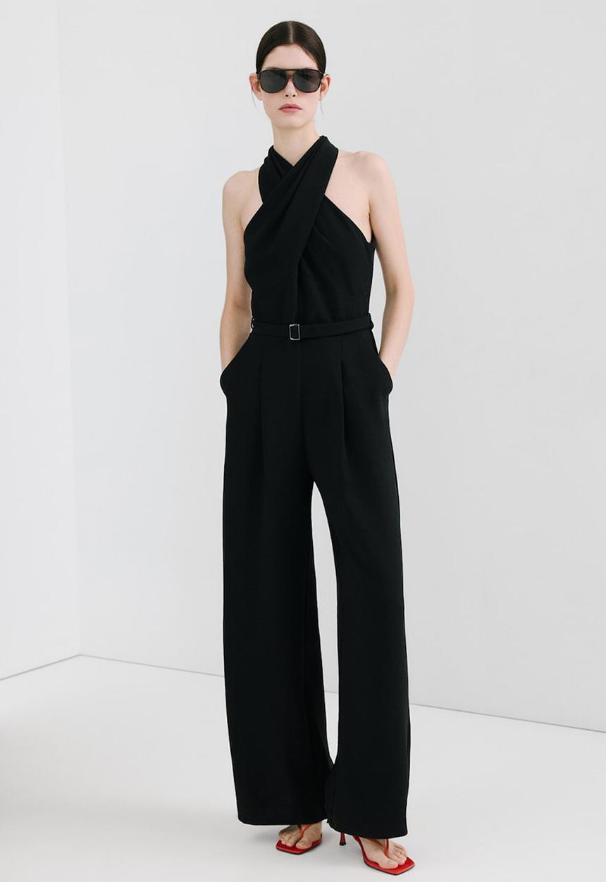 MANGO - Jumpsuit jane- black