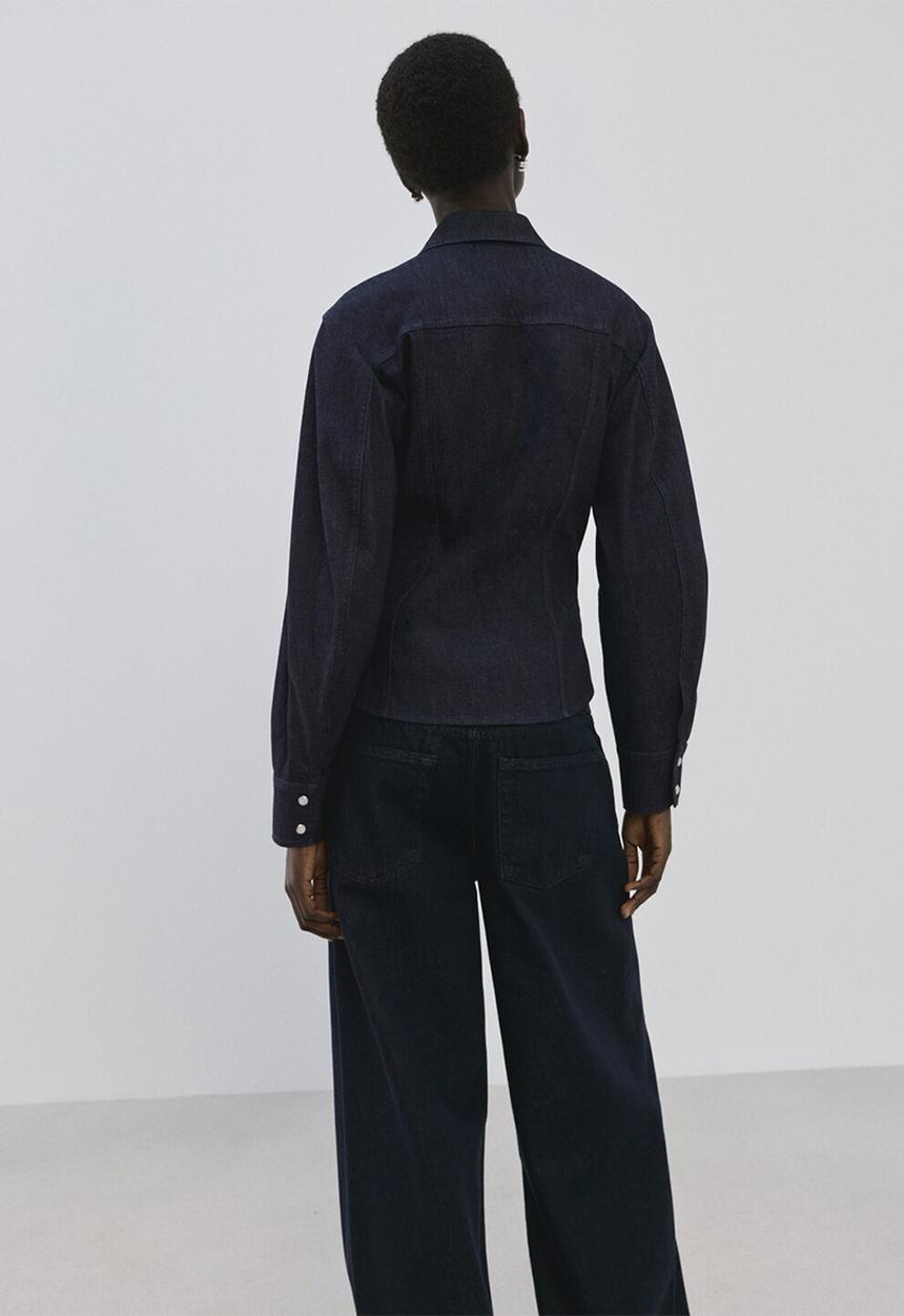 MANGO - Shirt odette - open blue