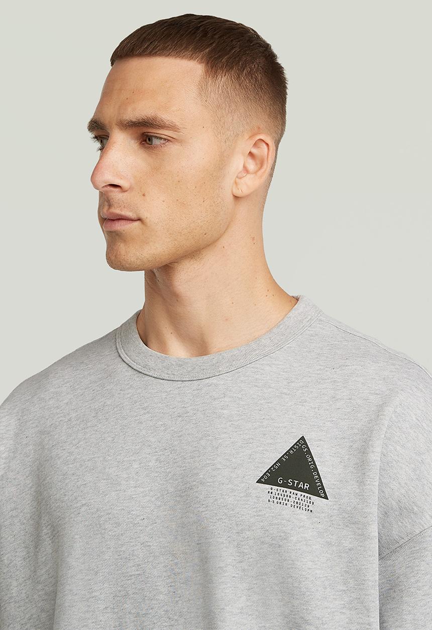 G-STAR - Triangle Gr R Sw - Light Grey Htr