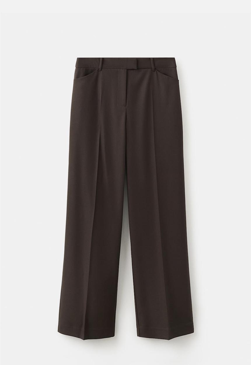 MANGO - Trousers pocket - brown
