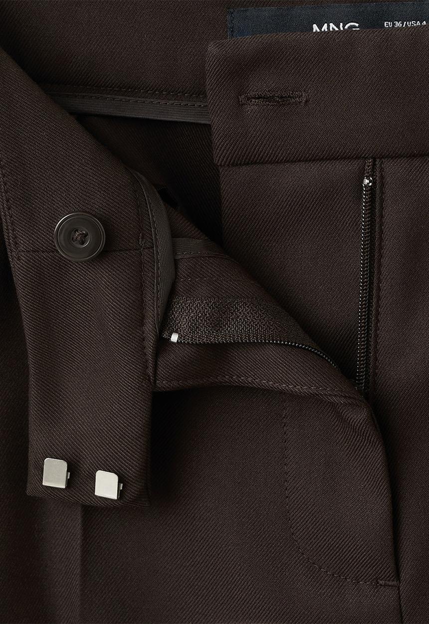 MANGO - Trousers pocket - brown
