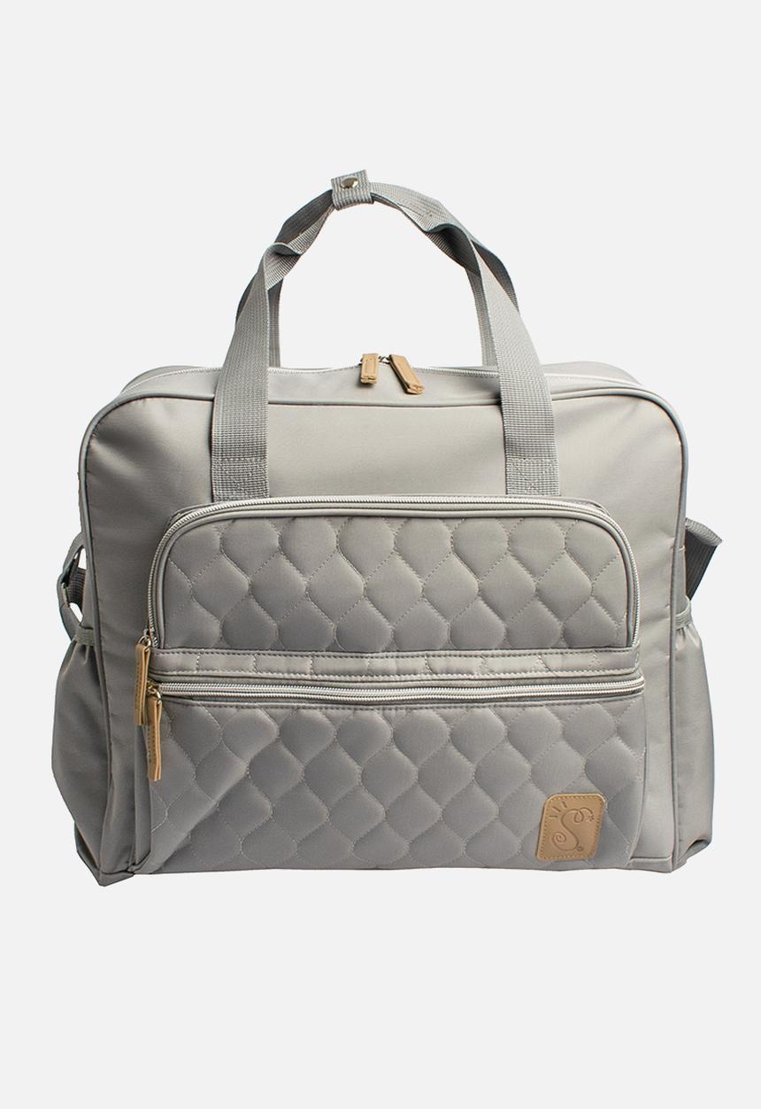 Character Group - Baby Bowler Nappy Bag Grey Squiggle - grey