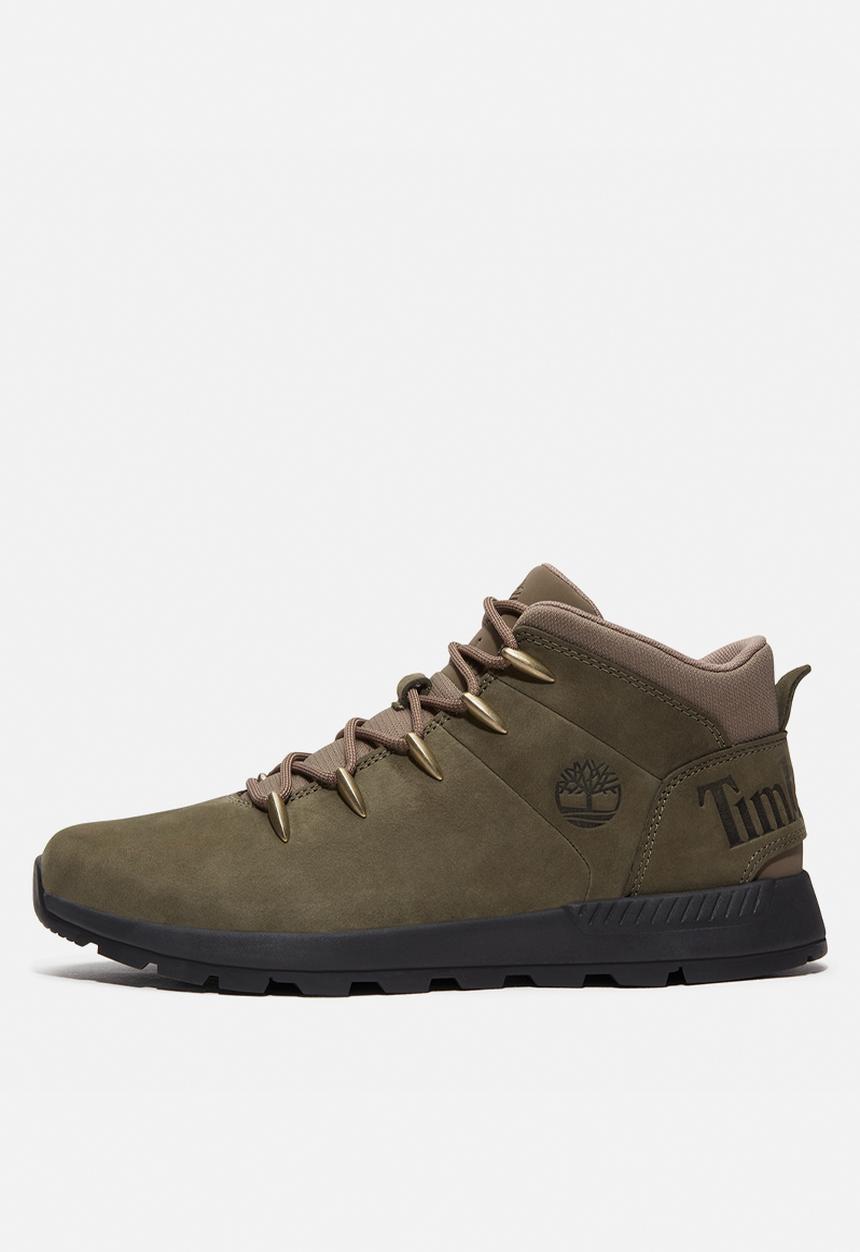 Timberland - Sprint Trekker Mid Lace Sneaker - Dark Green Nubuck
