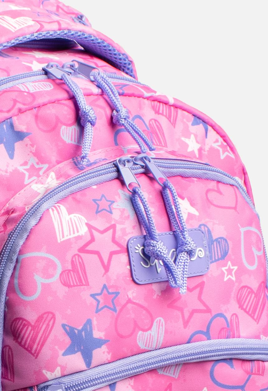 Character Group - Hearts Premium School Backpack - pink