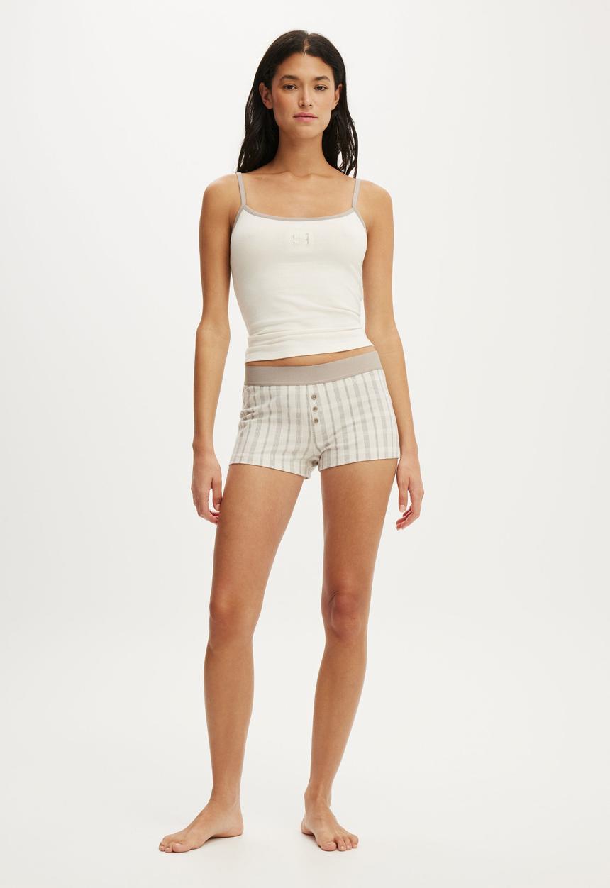 Cotton On - Dreamy soft longline cami - oatmilk 94/grey