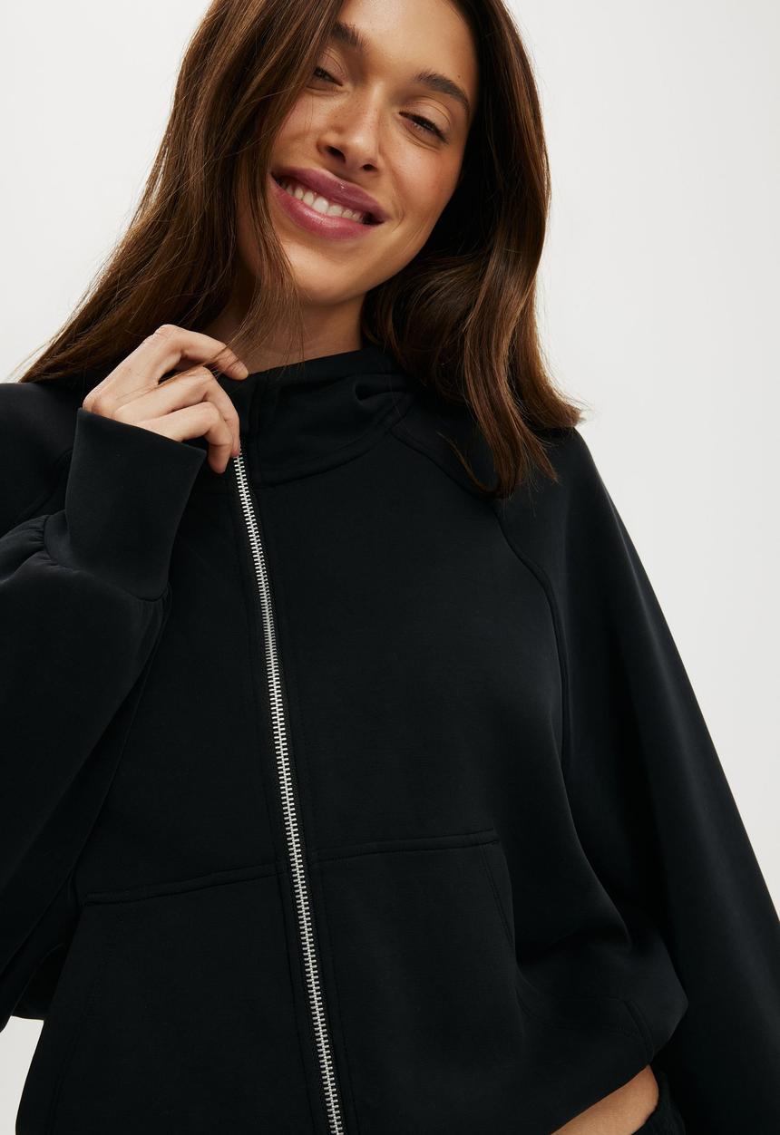 Cotton On - Ultimate Soft Hooded Jacket - Black