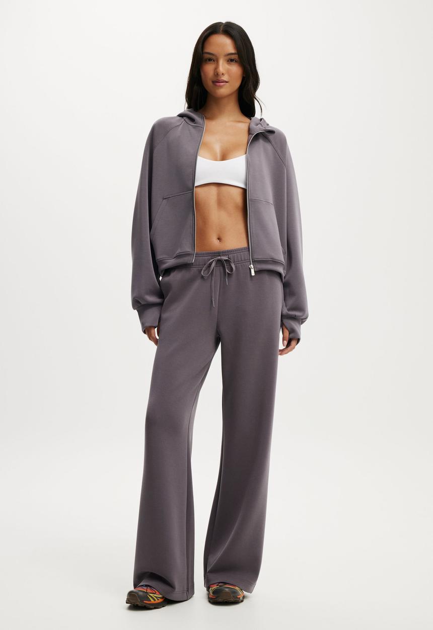 Cotton On - Ultimate Soft Hooded Jacket - Violet Grey