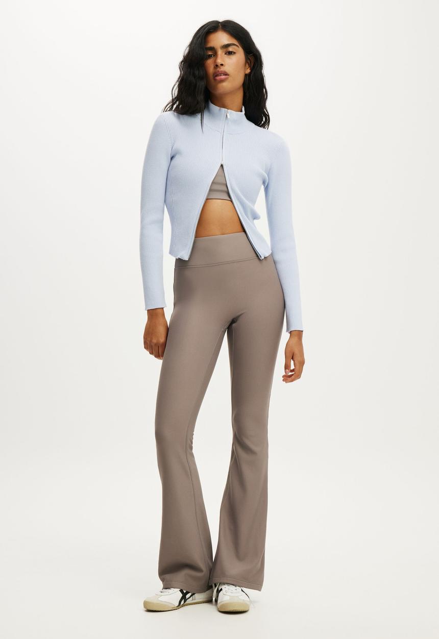 Cotton On - Contour Knit Zip Through - Violet Blue