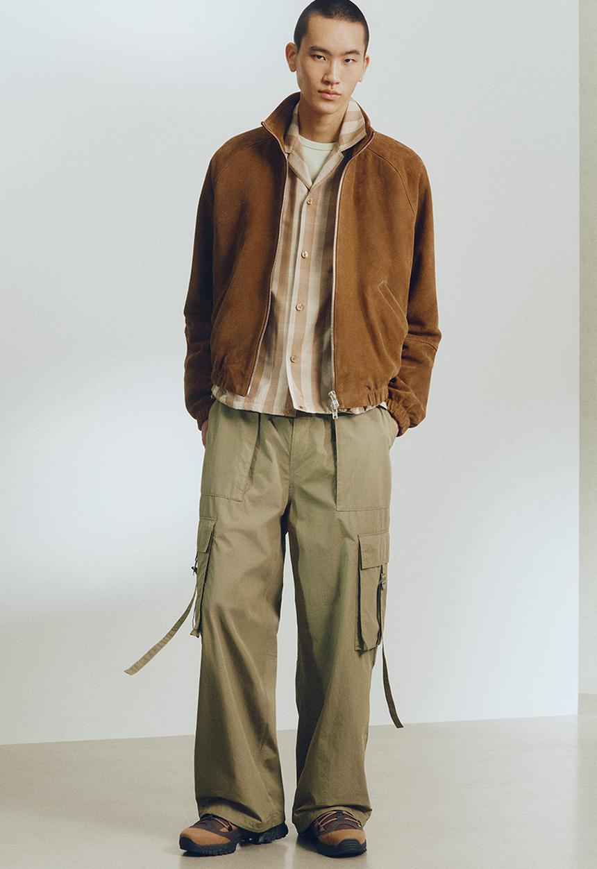 H&M - H&M Atelier: Suede jacket - light brown