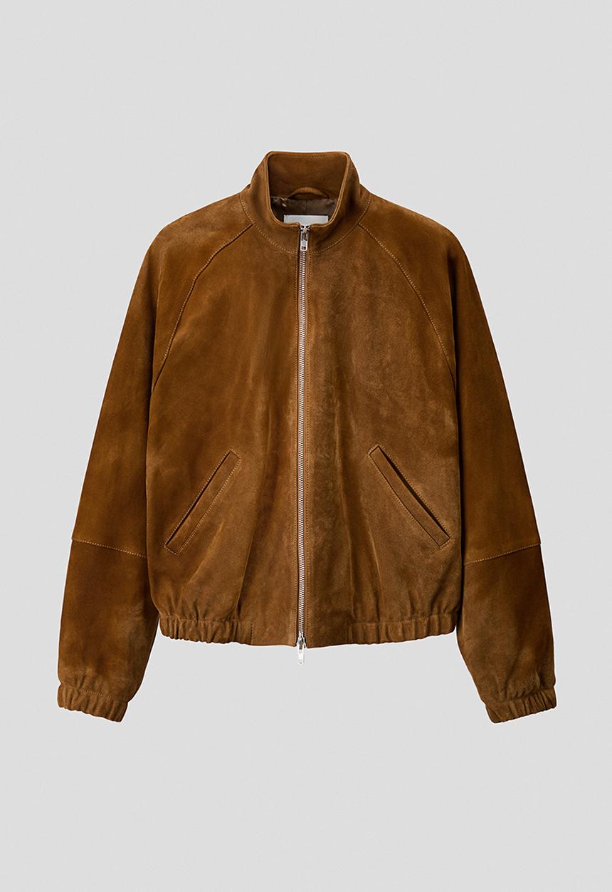 H&M - H&M Atelier: Suede jacket - light brown