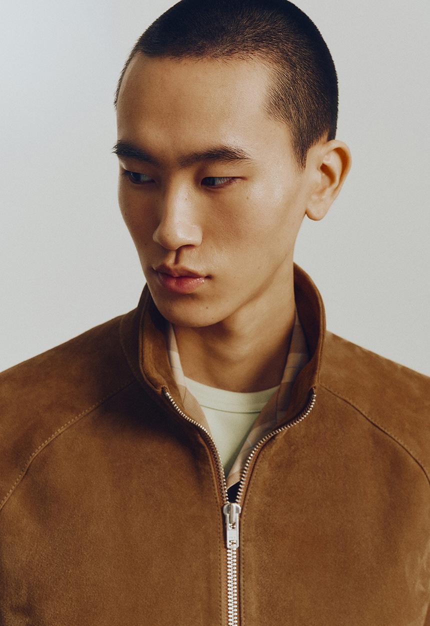H&M - H&M Atelier: Suede jacket - light brown