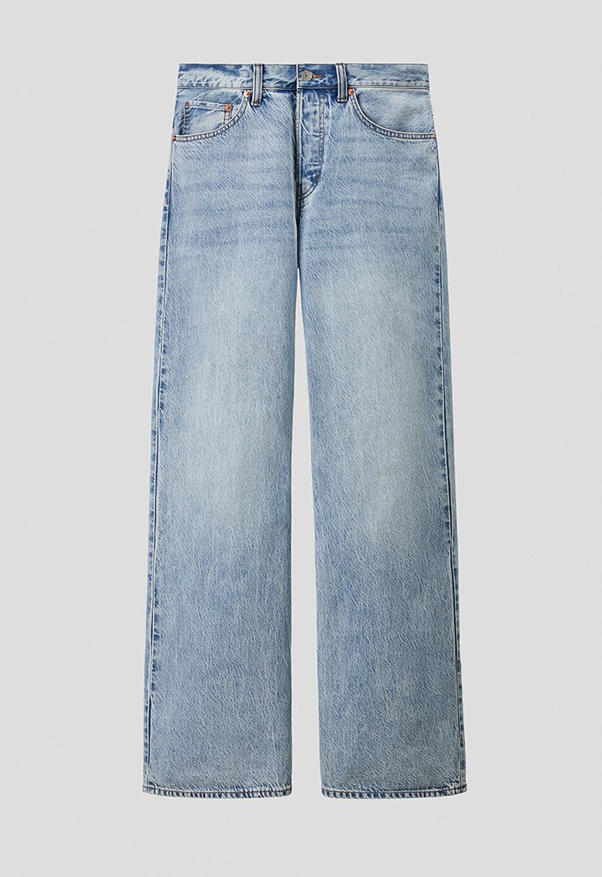 H&M - H&M Atelier: Relaxed bootcut jeans - denim blue