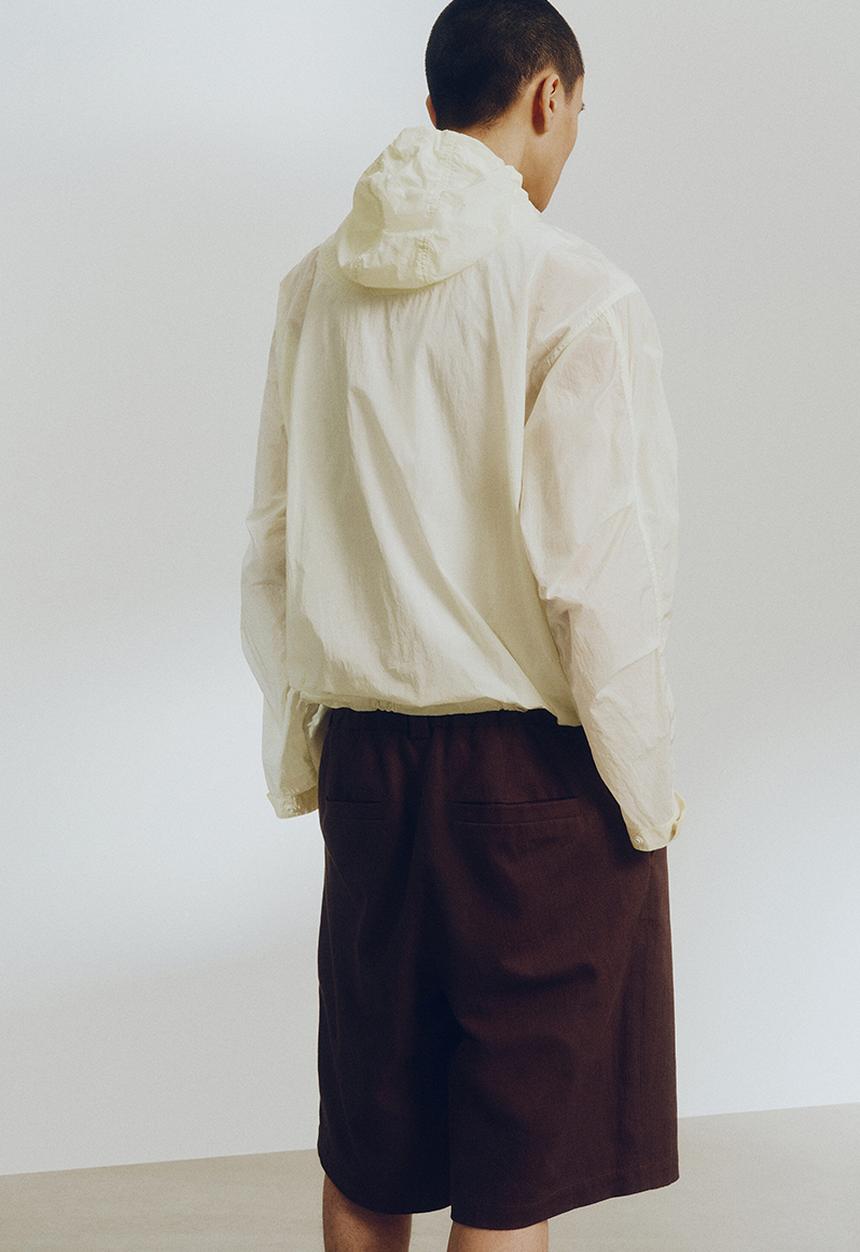H&M - H&M Atelier: Loose fit long-style shorts - dark brown