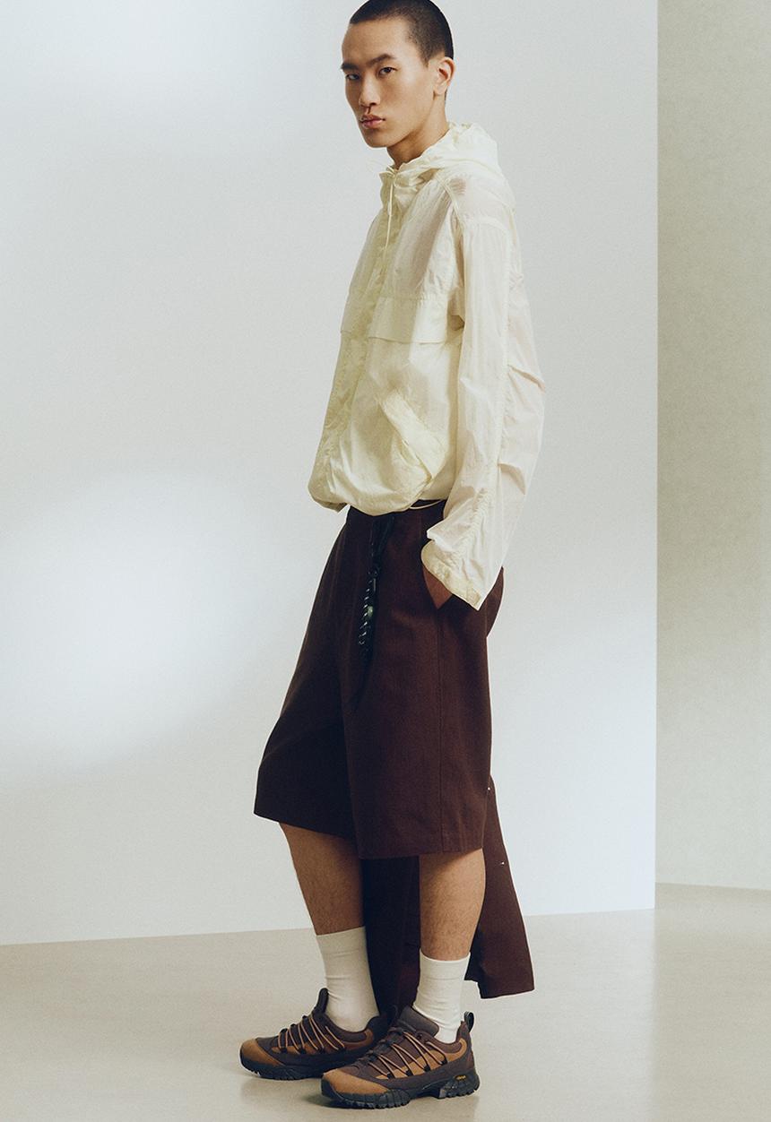 H&M - H&M Atelier: Loose fit long-style shorts - dark brown