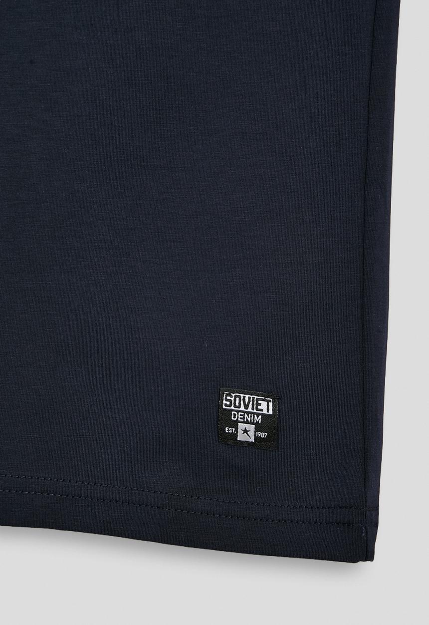 SOVIET - Fashion T-Shirt With Bling - Navy