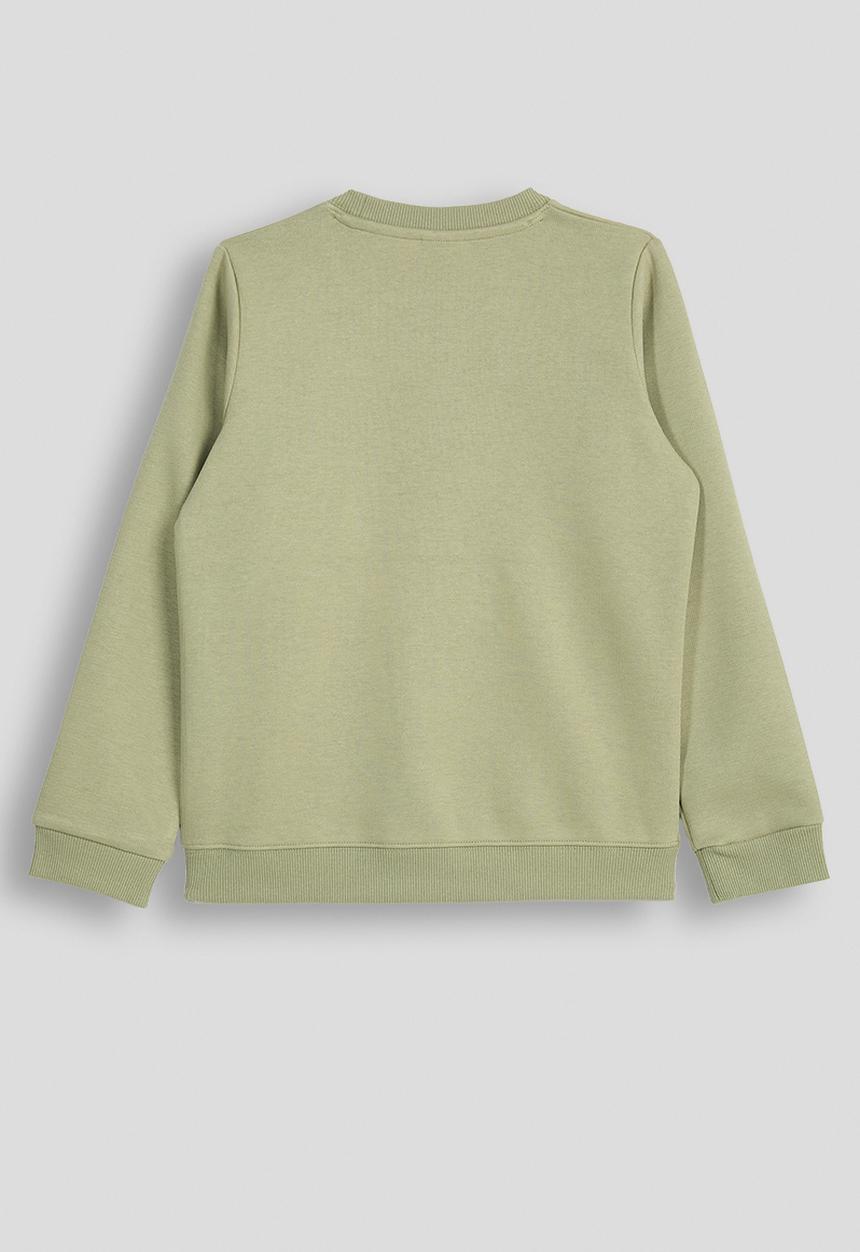 SOVIET - Boys Crew Neck Sweat Top - Lt Sage