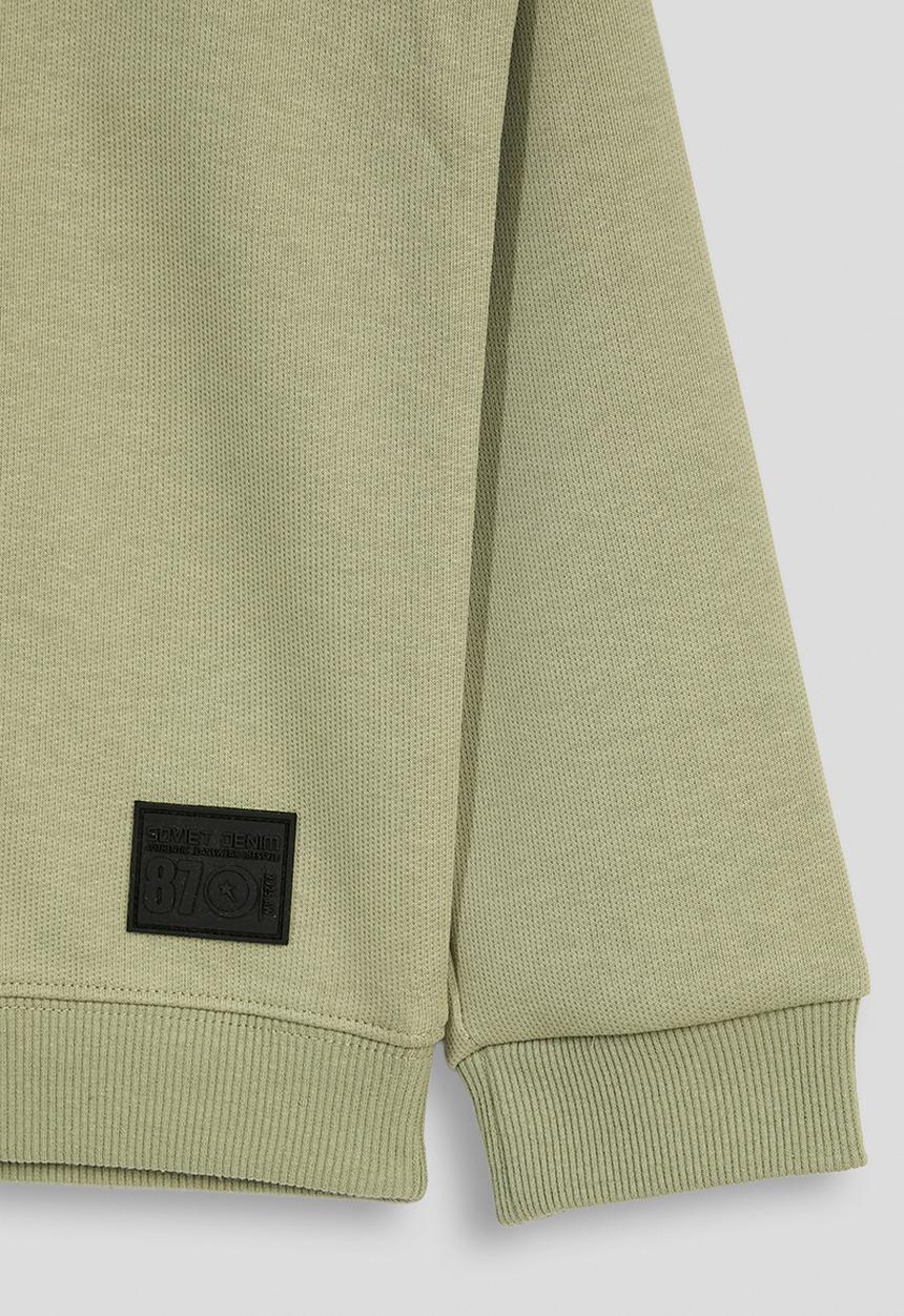 SOVIET - Boys Crew Neck Sweat Top - Lt Sage