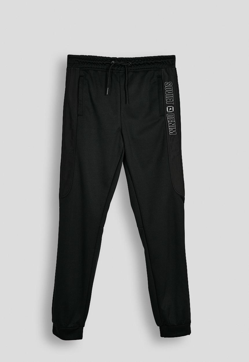 SOVIET - Boys Printed Track Pants - Black