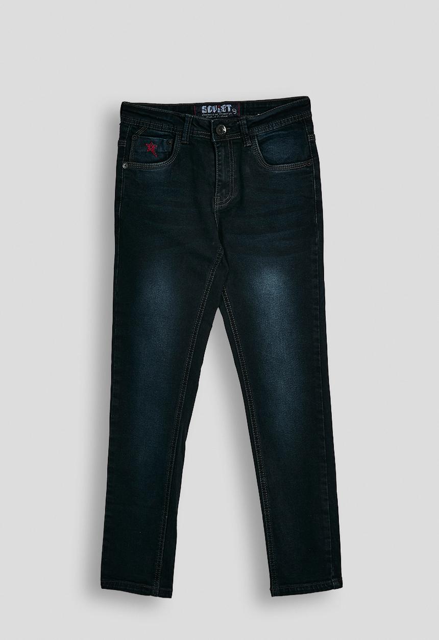 SOVIET - Boys Skinny Fashion Denim - Blue Black