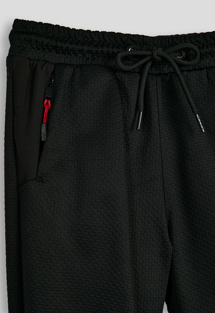 SOVIET - Boys Printed Track Pants - Black
