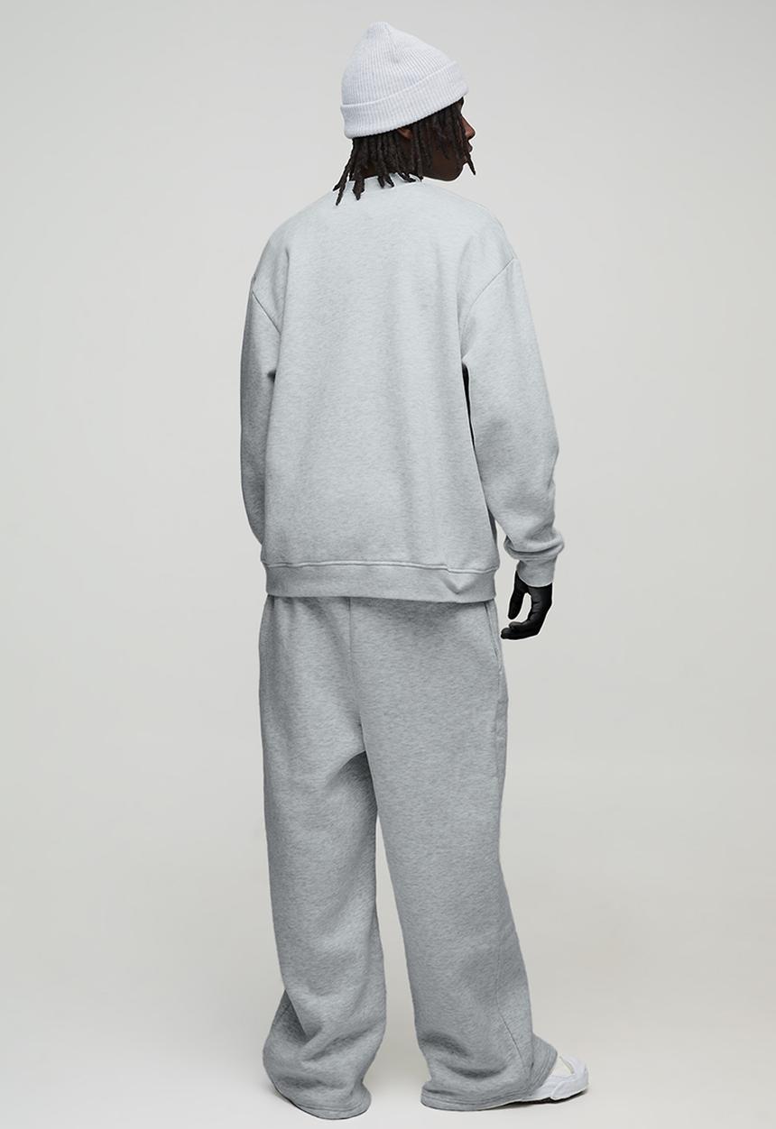 boohooMAN - Oversized Sweatshirt - Grey Marl