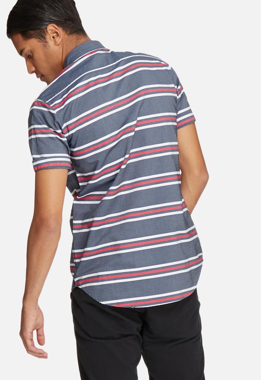 basicthread - Stripe slim fit shirt