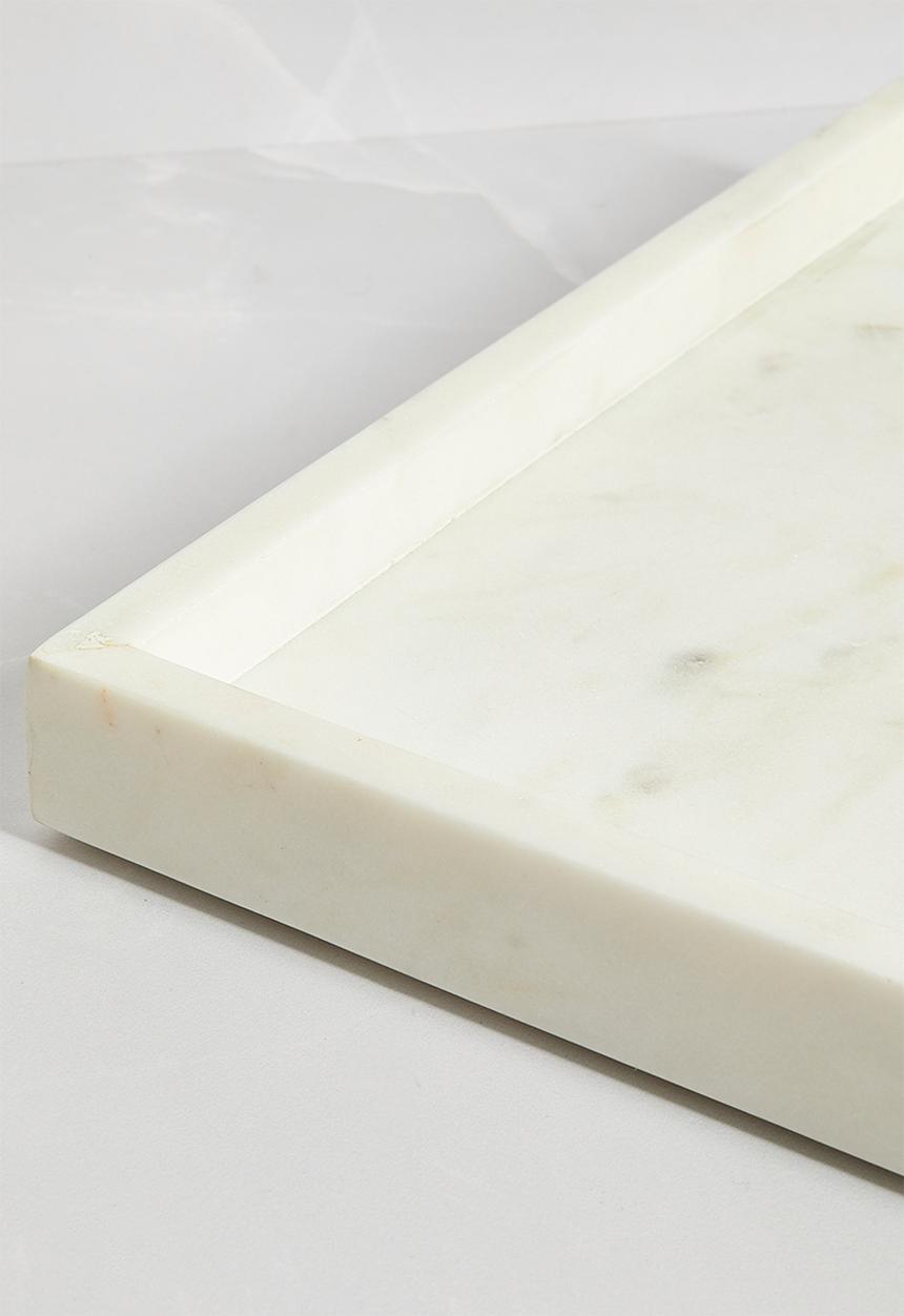 Sixth Floor - Marble Drinks Tray - White