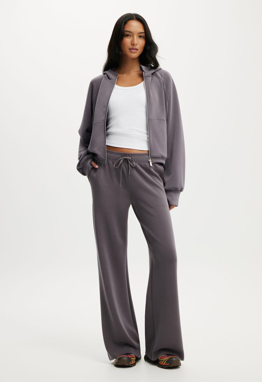 Cotton On - Ultimate Soft Wide Leg Pant - Violet Grey