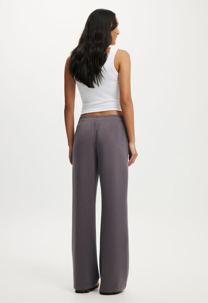 Cotton On - Ultimate Soft Wide Leg Pant - Violet Grey