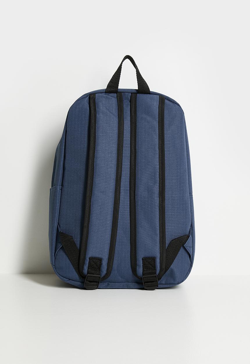 SOVIET - Reggae Backpack 2 Tone- Contrast Pocket - Navy & Silver