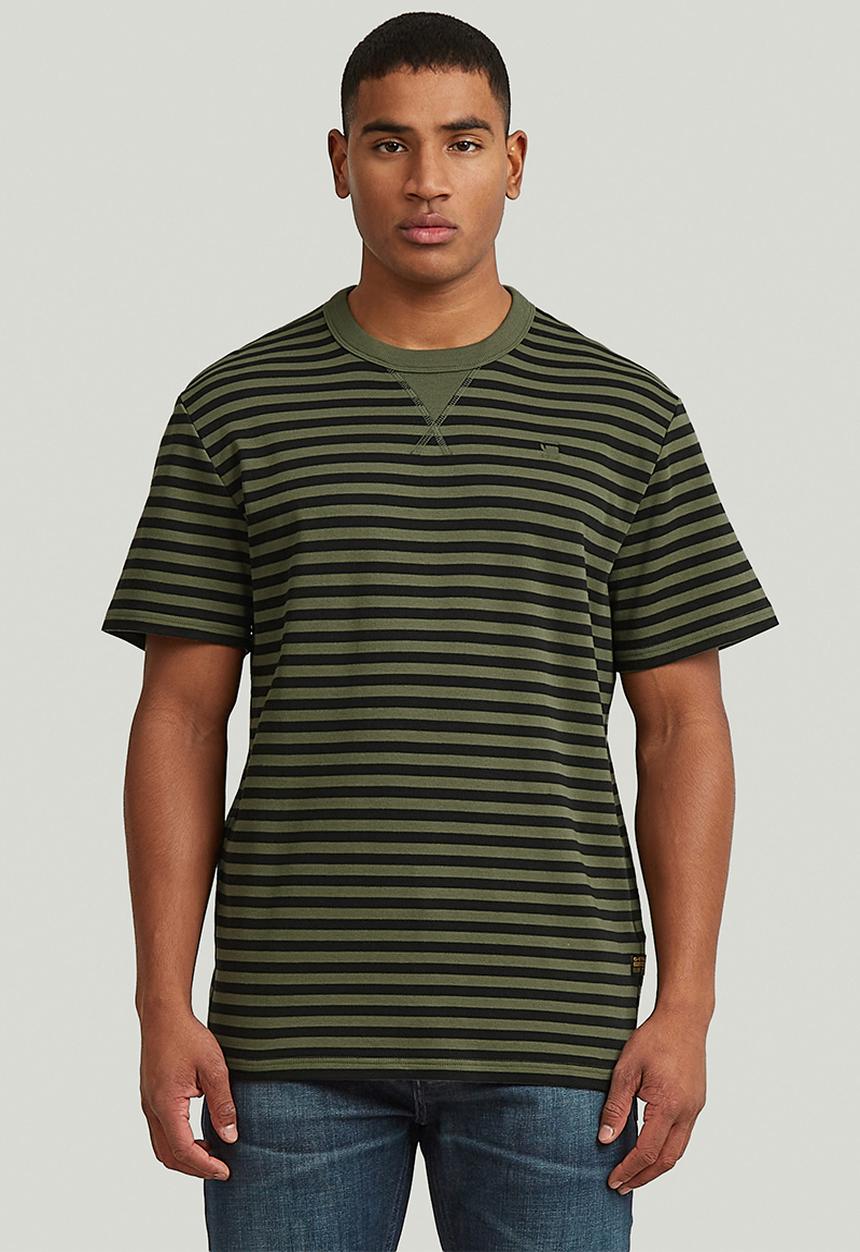 G-STAR - Nifous Stripe R T - Four Leave Clover/DK Black Stripe
