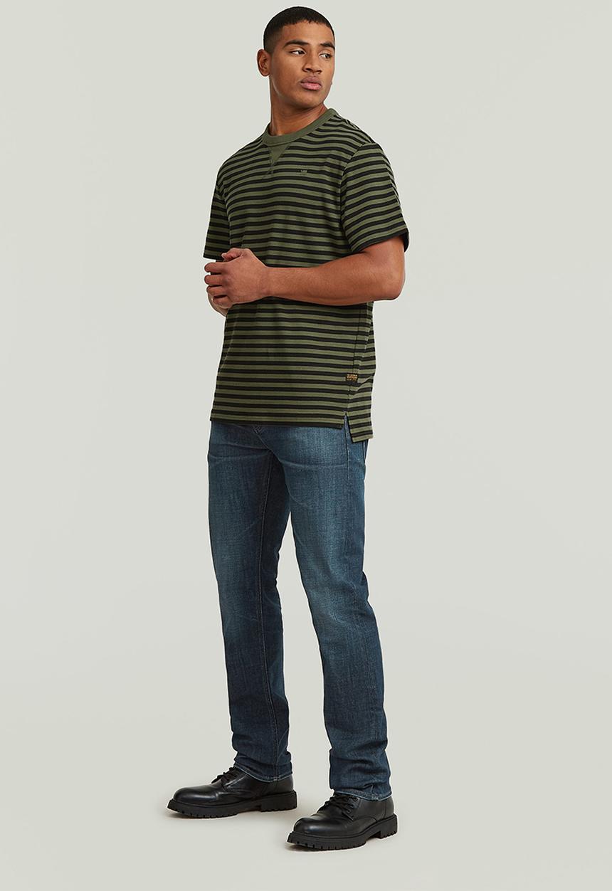 G-STAR - Nifous Stripe R T - Four Leave Clover/DK Black Stripe