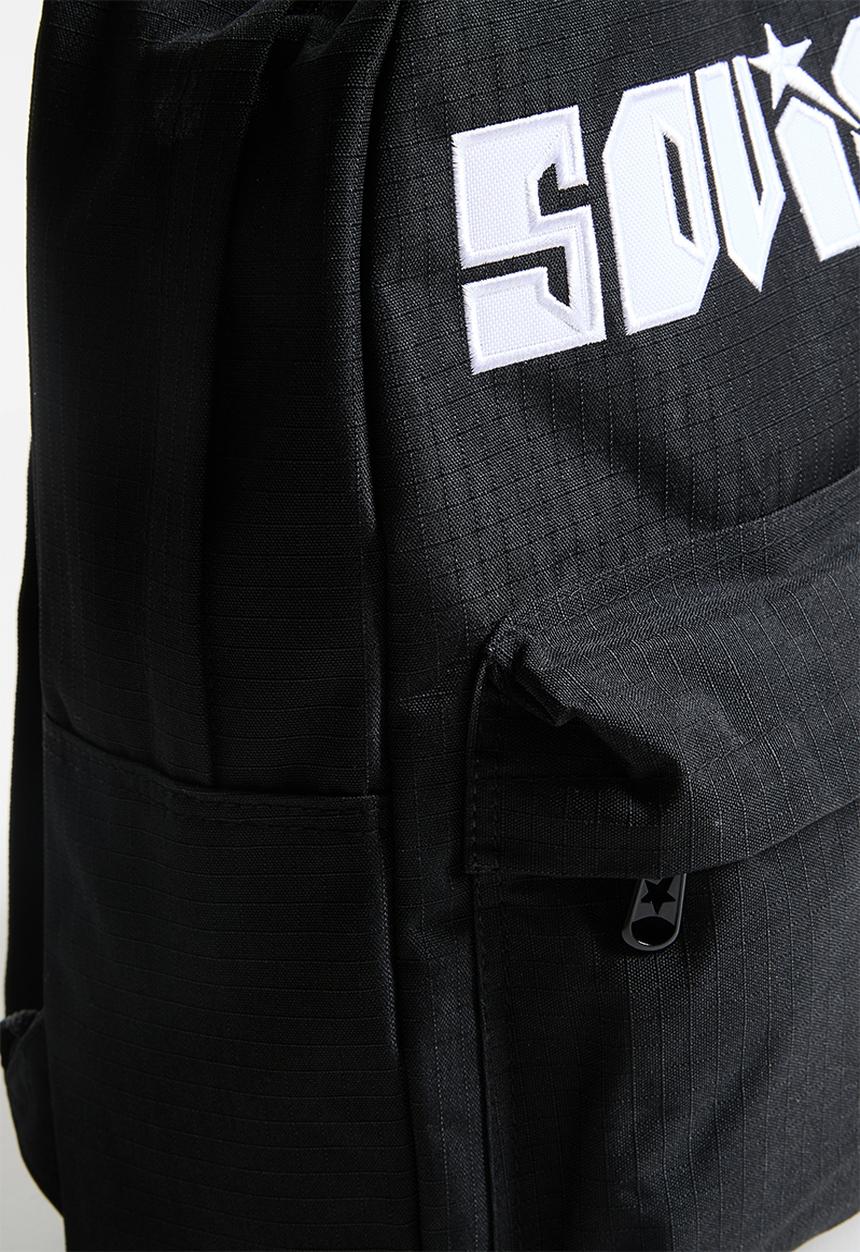SOVIET - Reggae Backpack 2 Tone- Contrast Pocket - Black & White