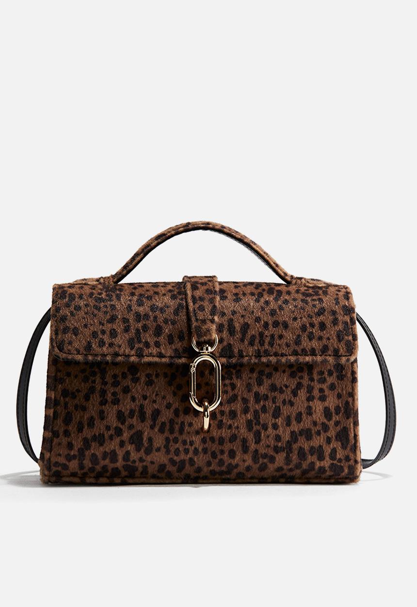 H&M - Crossbody bag - brown & leopard print