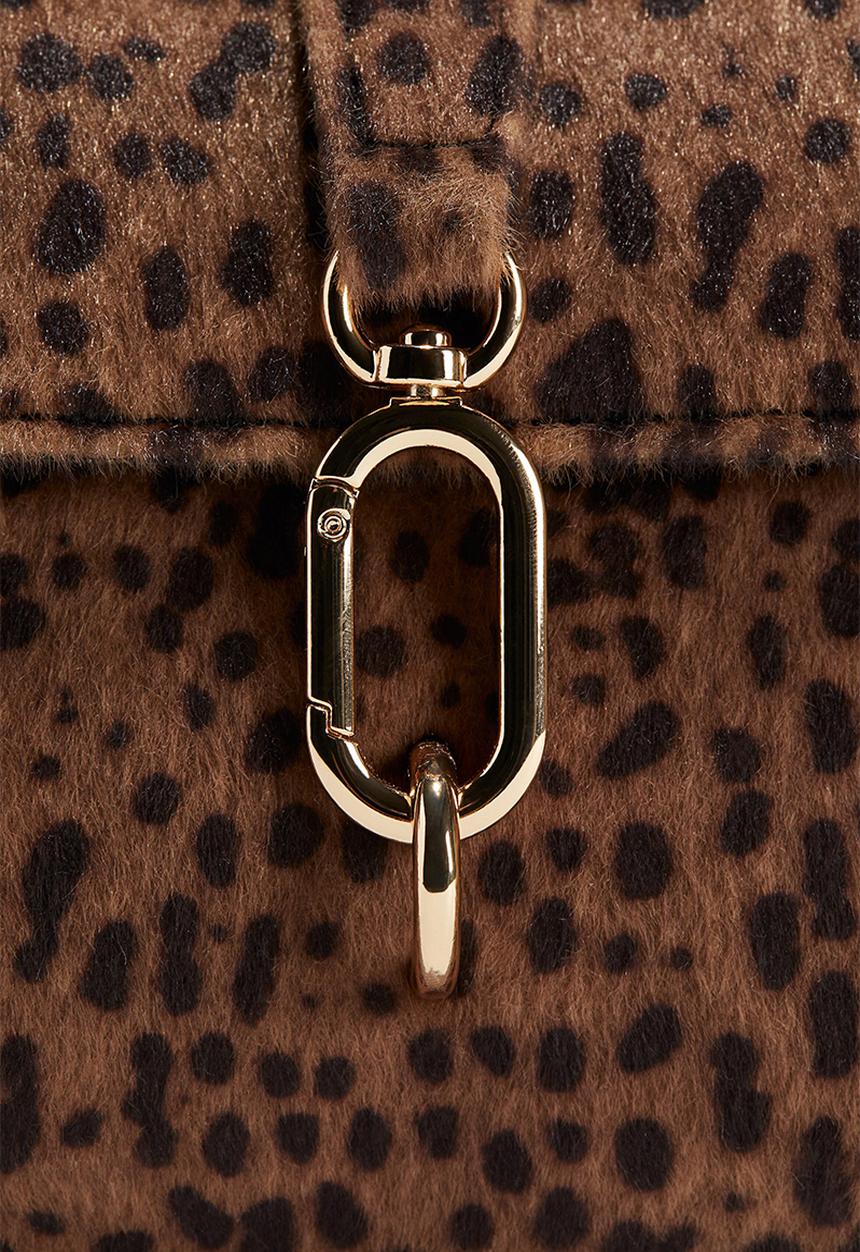 H&M - Crossbody bag - brown & leopard print